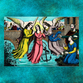 St. Philomena räddas från att drunkna Poster