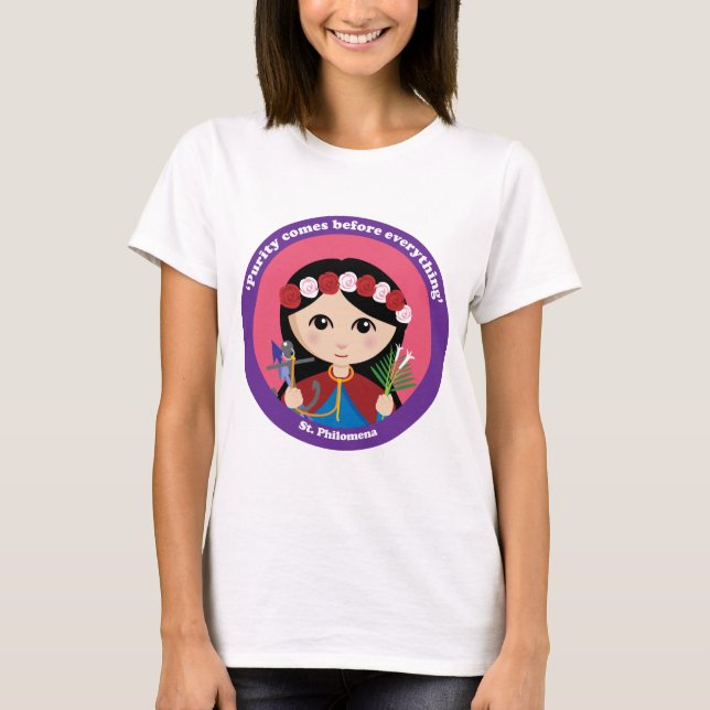 St. Philomena Tee Shirt (Framsida)