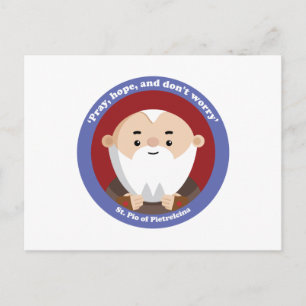 St Pio i Pietrelcina Vykort