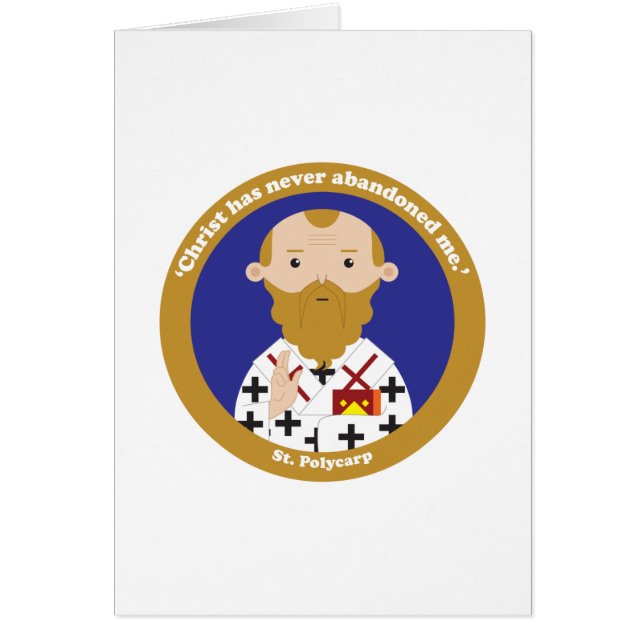 St. Polycarp Hälsningskort (Framsidan)