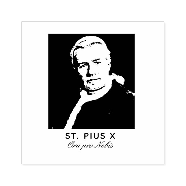 St. Pope Pius X katolsk Religiösa Stämpel (Tryck)
