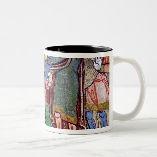 St. Radegund ledde för Clothar mig Två-Tonad Mugg (Höger)