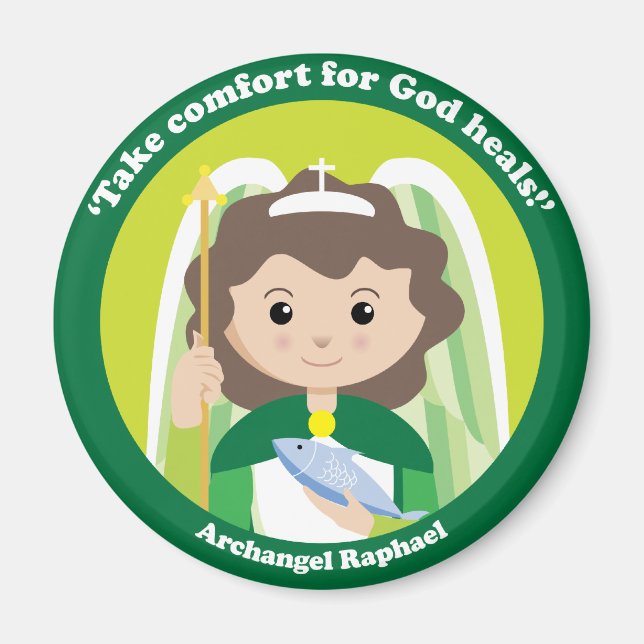St. Raphael Archangel Magnet (Framsidan)