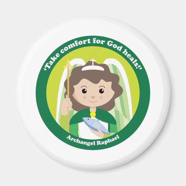 St. Raphael Archangel Magnet (Framsidan)