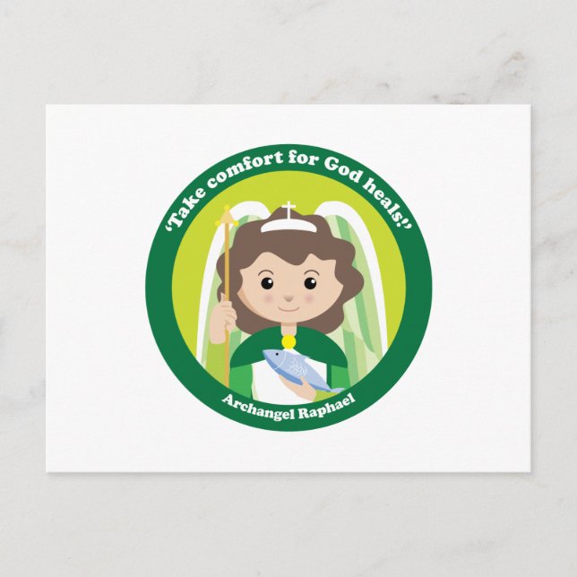 St. Raphael Archangel Vykort (Framsida)