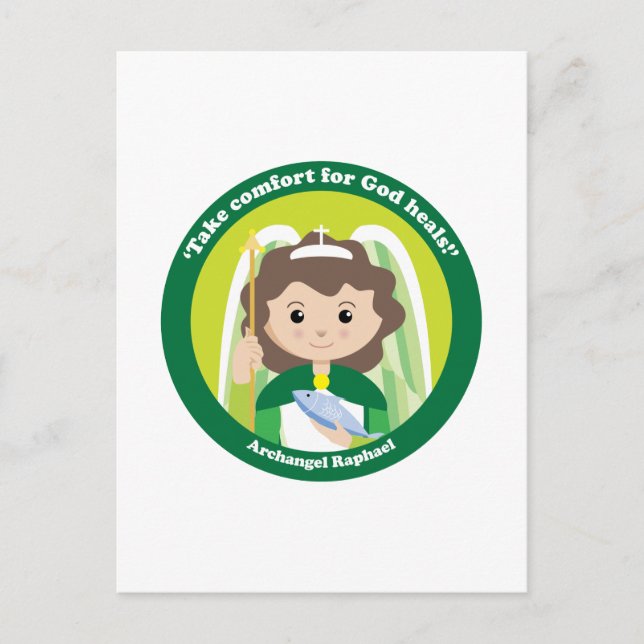 St. Raphael Archangel Vykort (Framsida)