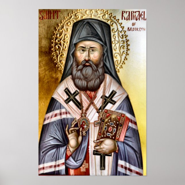 St. Raphael of Brooklyn Orthodox Christian Print Poster (Framsidan)