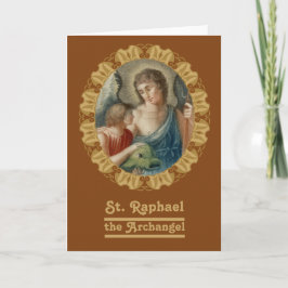 St Raphael the Archangel (M12) Blank Greeting Card Kort