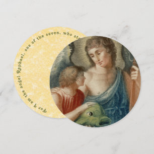 St. Raphael the Archangel (M 012) Greeting Card Inbjudningar