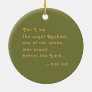 St. Raphael the Archangel (M 012) Julgransprydnad Keramik