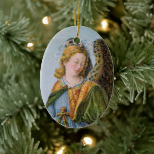 St. Raphael the Archangel (uppgifter; M 017) Julgransprydnad Keramik