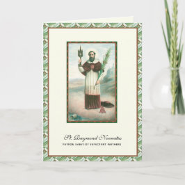 St. Raymond Nonnatus Prolife Expectant Mammor Kort