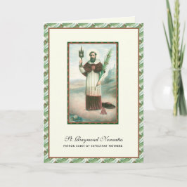 St. Raymond Nonnatus Prolife Expectant Mammor Kort