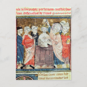 St. Remigius, biskop av Rheims att döpa Vykort