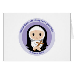 St. Rita av Cascia Hälsningskort