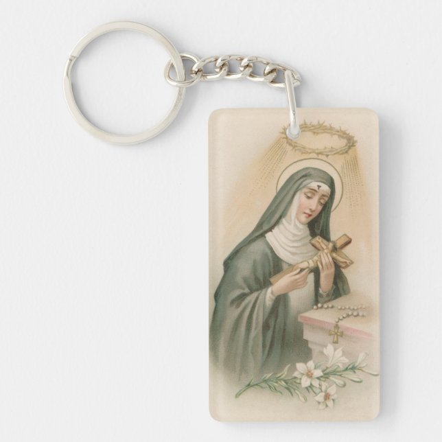 St. Rita av Cascia (M 015) Rektangulär Akryl (Framsidan)
