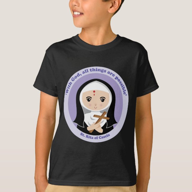 St. Rita av Cascia T-shirt (Framsida)