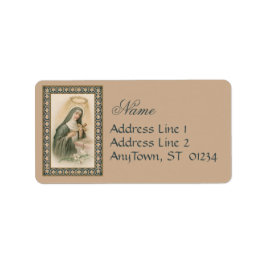 St. Rita of Cascia (M 015) Adressetikett