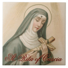 St. Rita of Cascia (M 015) Kakelplatta