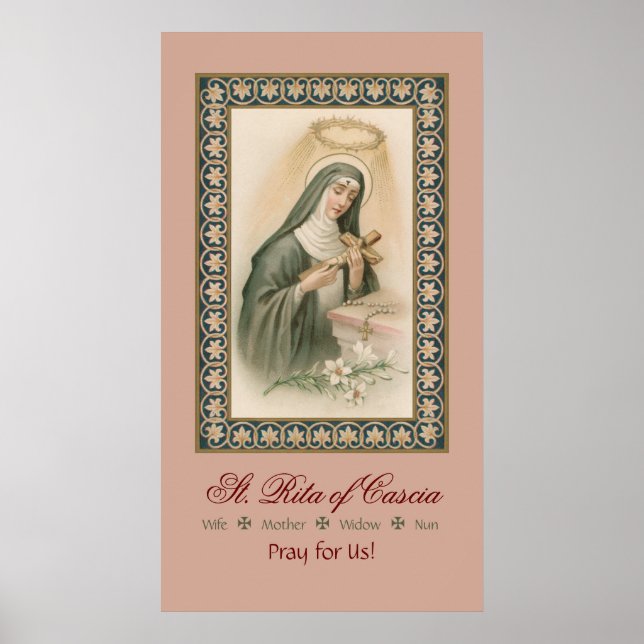St. Rita of Cascia (M 015) Poster (Framsidan)