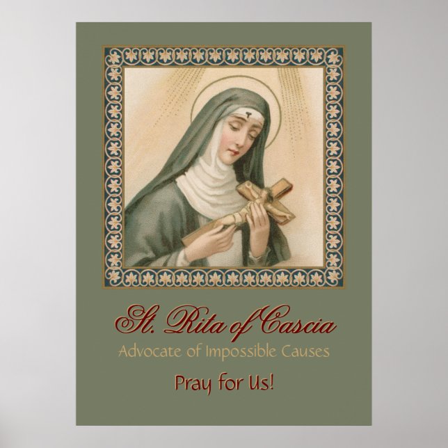 St. Rita of Cascia (M 015) Poster (Framsidan)