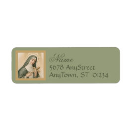 St. Rita of Cascia (M 015) Returadress Etikett