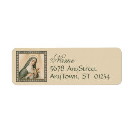 St. Rita of Cascia (M 015) Returadress Etikett
