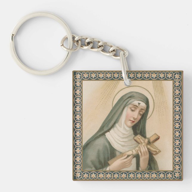 St. Rita of Cascia (M 015) Square Acrylic (Framsidan)