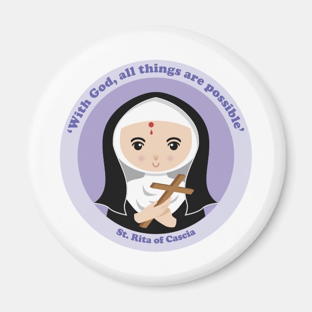 St. Rita of Cascia Magnet (Framsidan)