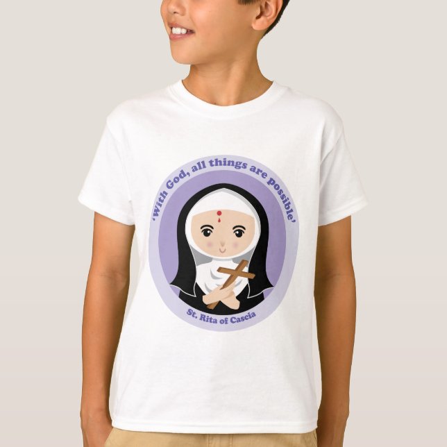 St. Rita of Cascia T-shirt (Framsida)