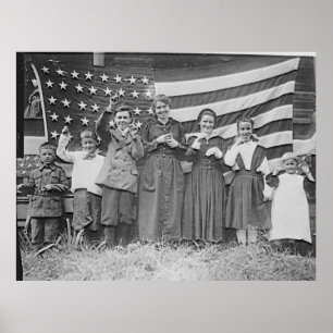 St. Ritas skolar studenter Cincinnati 1918 Poster