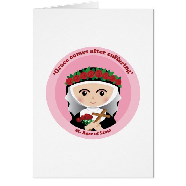 St. Ro av Lima Hälsningskort (Framsidan)