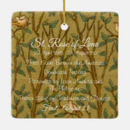 St. Ro i Lima (BK 020) Julgransprydnad Keramik