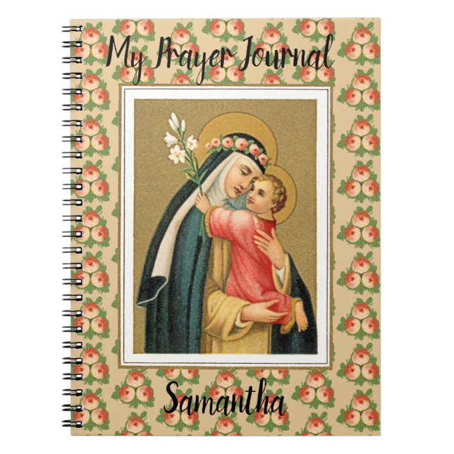 St. Ro i Lima och Kristus Child (M 023) Anteckningsbok (Framsidan)