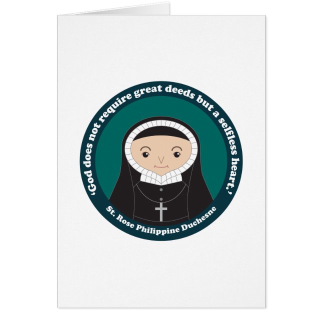 St. Ro Philippine Duchesne Hälsningskort (Framsidan)