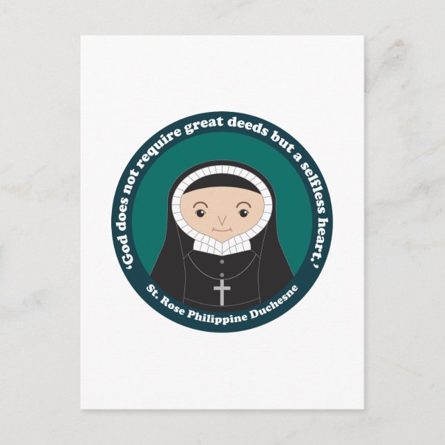 St. Ro Philippine Duchesne Vykort (Framsida)