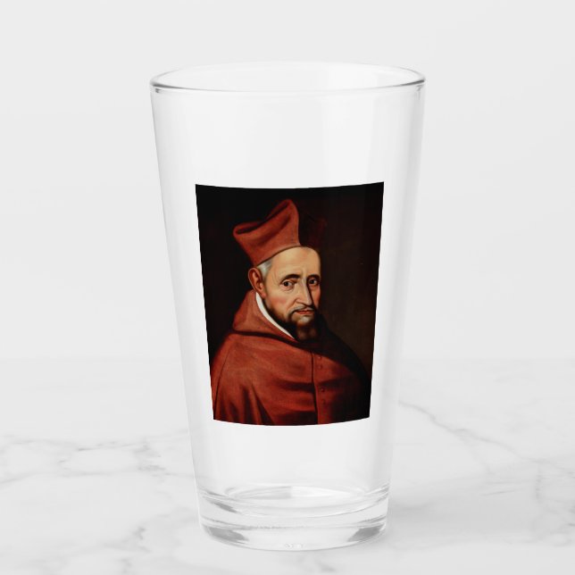 St. Robert Bellarmine Romersk bibliotekskonst Glaskopp (Framsida)