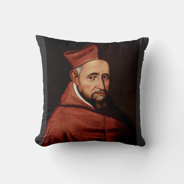 St. Robert Bellarmine Romersk bibliotekskonst Kudde (Framsida)