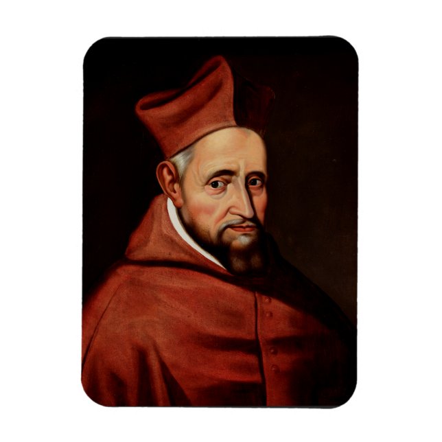 St. Robert Bellarmine Romersk bibliotekskonst Magnet (Vertikal)