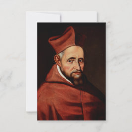 St. Robert Bellarmine Romersk bibliotekskonst Tack Kort