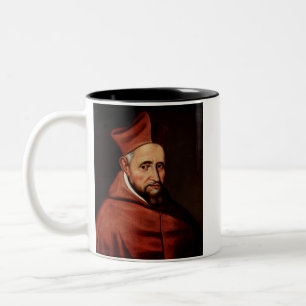 St. Robert Bellarmine Romersk bibliotekskonst Två-Tonad Mugg