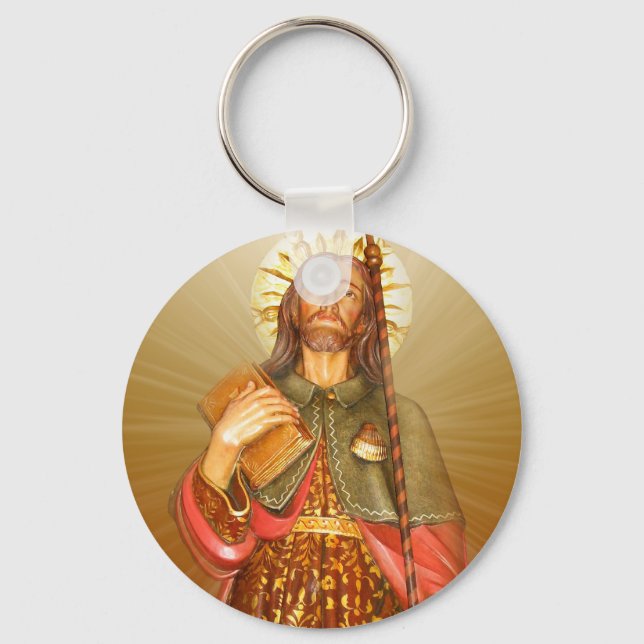 St. Rocco - San Rocco - St. Roch Rays Keychain Nyckelring (Framsida)