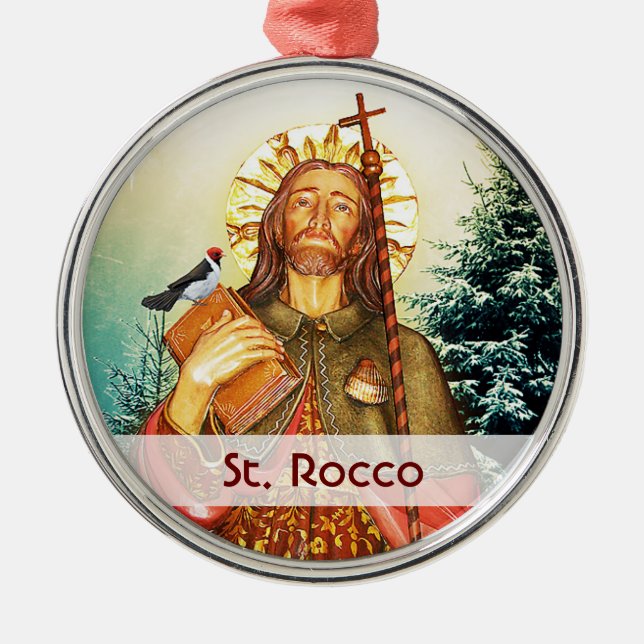 St. Rocco - San Rocco - St. Roch Template Julgransprydnad Metall (Framsidan)
