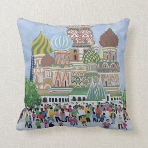 St. Röda basilika domkyrka kvadrerar 1995 Kudde