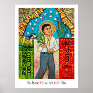 St Sanchez del Rios katolska klassrum poster
