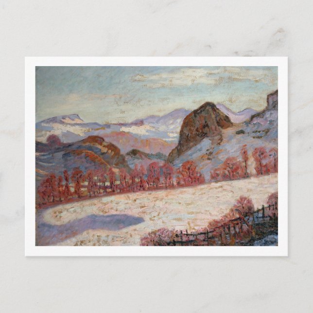 St. Sauves d'Auvergne, c.1900 (olja på panelen) Vykort (Framsida)