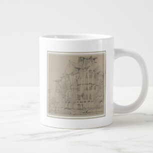 St. Sauveur, Dives, Normandie, c.1821 Jumbo Mugg