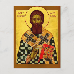 St. Sava, Serbiens första ärkebiskop Ortodoxa Icon Vykort
