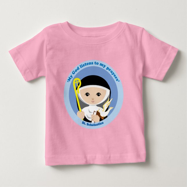 St. Scholastica T-shirt (Framsida)