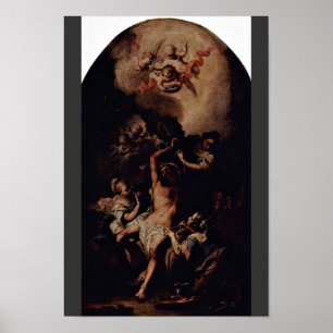 St. Sebastian av Unterberger Michelangelo Poster